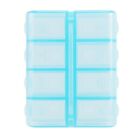Kunststoff Rechteck 8-Fach 7 Medizin Tabletten Case Blau S5T4 S5T4