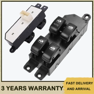 Передний левый выключатель стеклоподъемника DWS933 для 2002-06 Hyundai Santa Fe 2,4 л 2,7 л V6 - Изображение 1 из 4