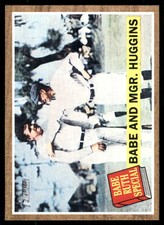 2011 Topps Heritage Babe Ruth/Babe And Mgr. Huggins New York Yankees #137