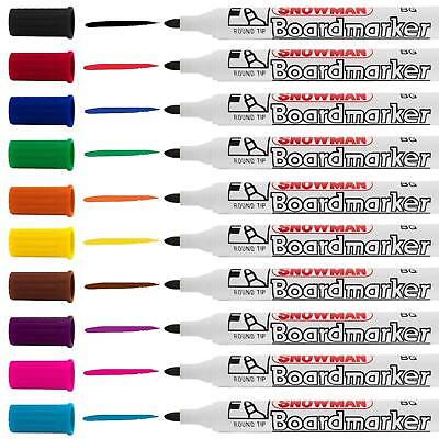 Whiteboard Markers Set 10 Colours White Board Pens Dry Wipe Bullet OfficeCentre® • 16.41€