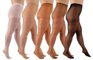 Medias transparentes con curvas talla grande Aurellie para mujer 20 guaridas (talla Reino Unido 16/18) paquetes múltiples - Imagen 1 de 10