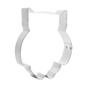 Chubby Owl Cookie Cutter 4.25'' Metal Woodland Bird Animal Made in the USA - Picture 1 of 10