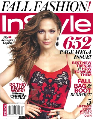 In Style Magazine Jennifer Lopez Fall Fashion Brit Marling Tommy Hilfiger 2012 - Image 1 of 4