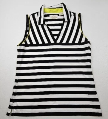 Polo de golf EP Pro Tour Tech para mujer sin mangas lila y blanco talla Pequeño Foto 1 de 4