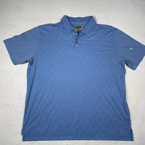 Foundry Poloshirt Erwachsene Größe 2XL Blau Argyle Quick-Dri Kurzarm Herren - Bild 1 von 9