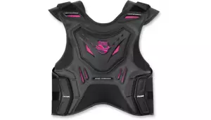 🔥 ALL SIZES! WOMEN'S Black/Pink Icon Field Armor Stryker Motorcycle Vest - Picture 1 of 3