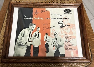 The Four Freshmen – Voices in Modern Print, autographed, framed. - Picture 1 of 6