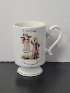 Vintage Holly Hobbie Porcelain Pedestal Coffee/Tea Cup - Picture 1 of 4