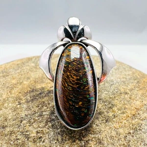 Pendentif Opale Boulder - Australie - Sertie Argent AR165 - Imagen 1 de 7