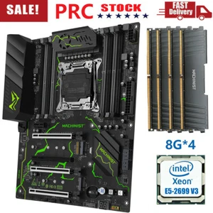 X99 Motherboard Combo + CPU Xeon E5 2699 V3 + 32GB DDR4 2666MHz RAM LGA 2011-3  - Picture 1 of 14