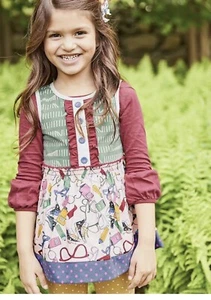 Matilda Jane Girl Top Size 8 Sleeveless Tunic Blouse - Picture 1 of 10
