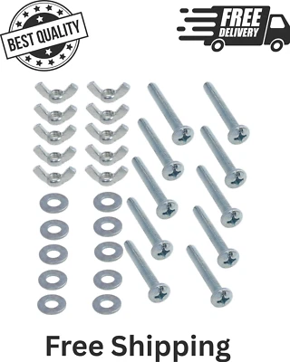 MEUEY LYOT 1/4"-20-2" Screw Bolts and Wing Nut Kit Wing Nuts and Bolts Wing Nut and Bolt...