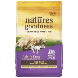 Natures Goodness 20kg Wild Game with Sweet Potato Adult Dog Dry Food - Picture 1 of 8