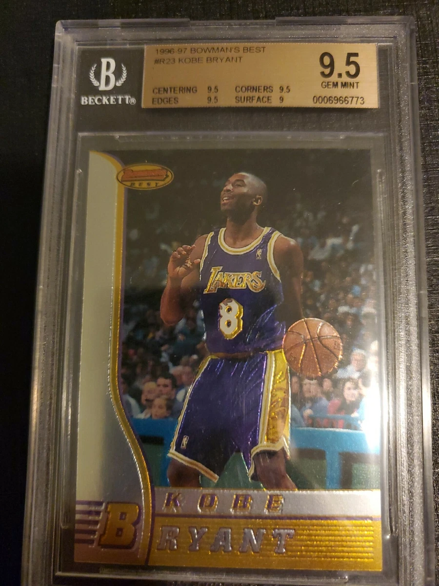 Bowman Kobe Bryant 9.5 Graded Rookie Basketball Trading Cards