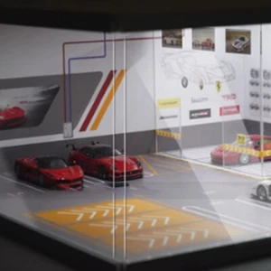 Diorama 1/64 Garaje Modelo Luz LED Estacionamiento Escena Pantalla Modelo Coche no incluido - Imagen 1 de 13