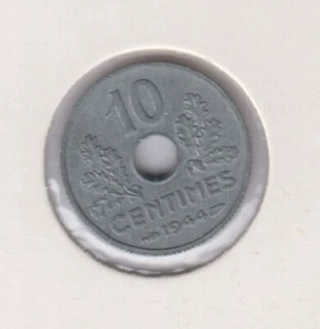 FRANCE 10 Centimes 1944 zinc, BU grade (Z524) - Picture 1 of 2