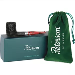 Pipa de tabaco de billar recta Peterson Drácula Sandblasted X105 cola de pescado, 3 mm - Imagen 1 de 8