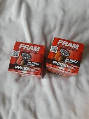 2x - Engine Oil Filters # PH9100 - Extra Guard Fram Sure Grip -  BRAND NEW  - Image 1 of 4