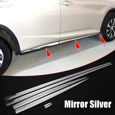 S. Steel Body Side Door Molding Cover Trim Fits Lexus RX350 450h 200t 350L 450hL - Image 1 of 4