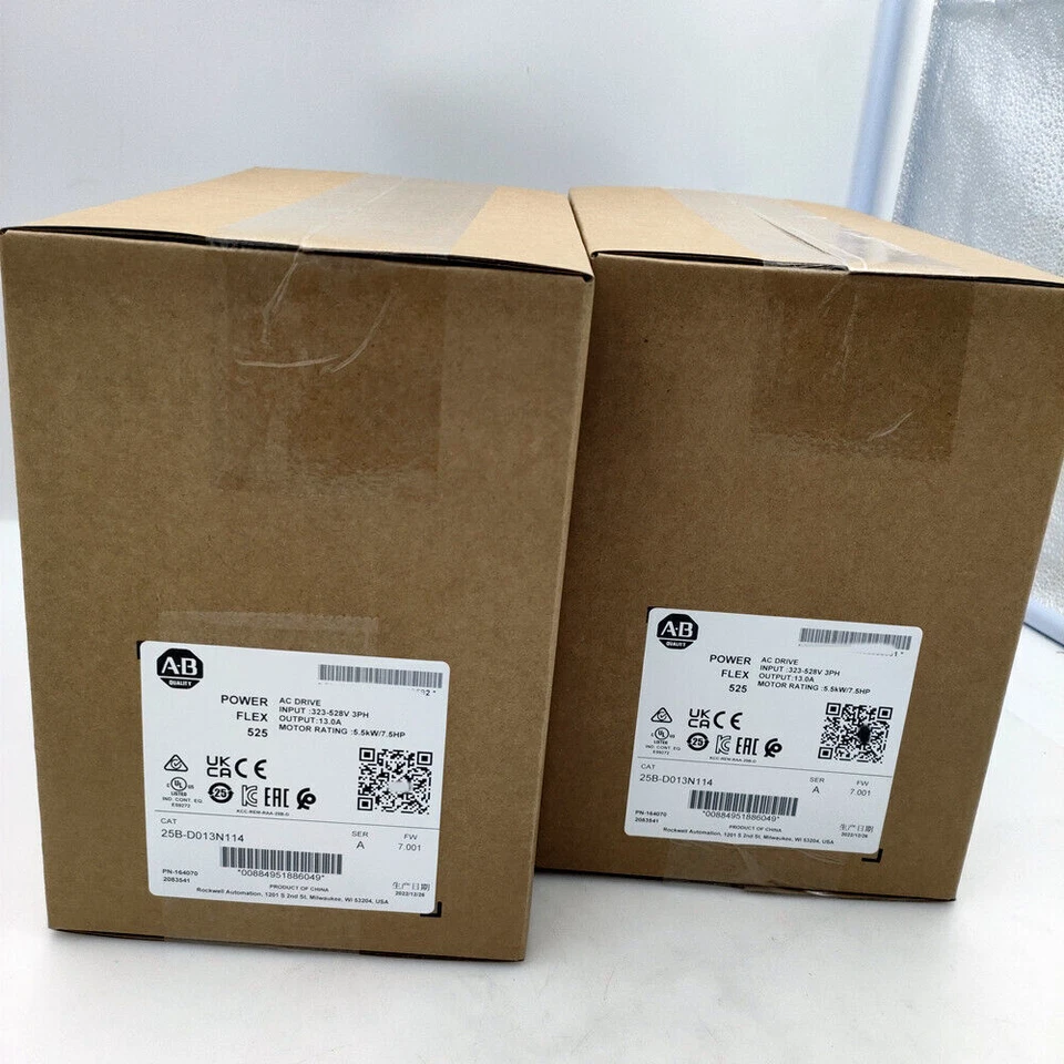 ALLEN-BRADLEY New Sealed Allen Bradley 25B-D013N114 PowerFlex 525 5.5kW 7.5Hp AC Drive