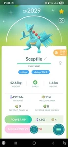 Pokemon Shiny Sceptile ( Caught In 2019 ) Go - Picture 1 of 2