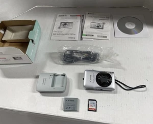 Canon PowerShot SD1300 IS ELPH 12.1MP 4x Original Box Charger  Sd Card Manuals - Picture 1 of 10