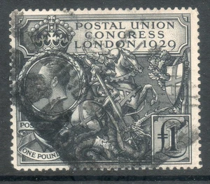 GB KGV 1929 £1 PUC good used stamp SG438 cat £550 - Picture 1 of 2