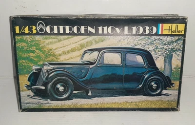 HELLER  1/43 CITROEN 11CV L 1939 N°159 KIT MONTAGGIO OBSOLETO - Immagine 1 di 4