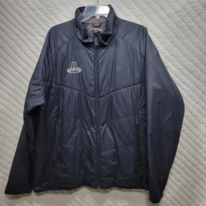 Under Armour Men's 2XL Black ColdGear Infrared Shield Zip Jacket Andrews LOGO - Picture 1 of 10