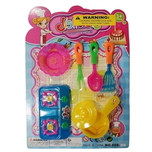 Multicolor Kochen Küche Spielset Spielzeug 8 Stück Set Neu - Bild 1 von 1