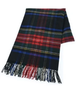 Johnstons of Elgin Stoles BlackxRedxBlueetc.(Check Pattern) 2200602476052 - Picture 1 of 3