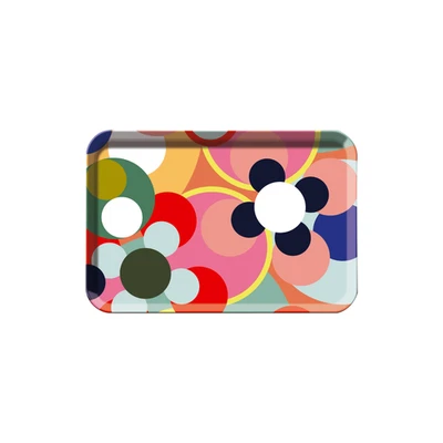 REMEMBER Mini Tablett SUSHI, L 33 cm, B 22,5 cm, H 2 cm, Melamin farbenfroh - Bild 1 von 2