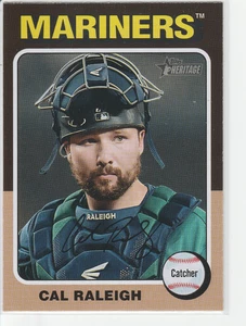 Cal Raleigh 2024 Topps Heritage #217 Seattle Mariners - Imagen 1 de 2
