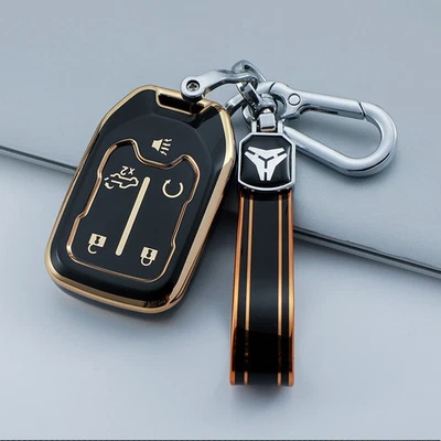 TPU Car Key Fob Cover Case For 2015-2020 Tahoe Yukon 2019-2021 Silverado Sierra - Image 1 of 4