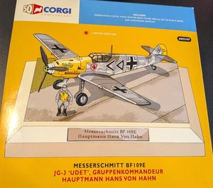Corgi 1/72 Messerschmitt BF109E-4 JG-3 Hans Von Hahn - 50th Anniversary #AN32107 - Picture 1 of 12