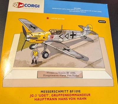 Corgi 1/72 Messerschmitt BF109E-4 JG-3 Hans Von Hahn - 50th Anniversary #AN32107 - Image 1 of 4