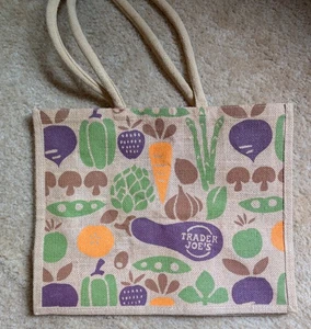 Trader Joe's wiederverwendbare Einkaufstasche aus Jute Sackleinen - Bild 1 von 1