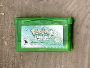 AUTHENTIC Pokemon Emerald Version Nintendo GameBoy Advance GBA | NEW BATTERY - Picture 1 of 4