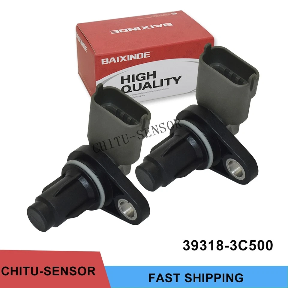 2X Camshaft Position Sensor For Hyundai Santa Fe XL Genesis Coupe Kia39318-3C500 Foto 1 de 4