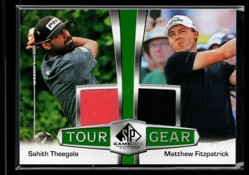 2024 SP Game Used Tour Gear Combos #TG2-TF Sahith Theegala / Matthew Fitzpatrick - Image 1 of 2