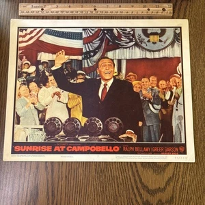 Vintage 1960 Sonnenaufgang in Campobello Lobbykarte Poster Ralph Bellamy Greer Garson - Bild 1 von 7