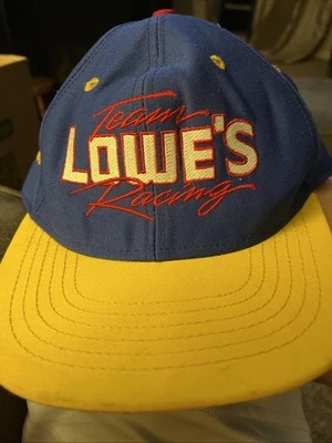 Gorra de colección Mike Skinner #31 Team Lowes Racing Snapback NASCAR azul amarillo Foto 1 de 4