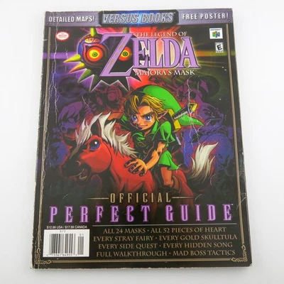 Маска Zelda Majora's Mask официальное идеальное руководство против книг 2000 N64 руководство по стратегии - Изображение 1 из 2