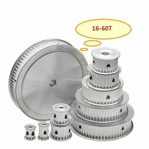 5M12-60T Pitch 5mm Tooth Width 16/21mm Timing Belt Pulley Synchronous Wheel Gear - Picture 1 of 20