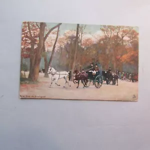 Tarjeta postal Bois de Boulogne Paris Coach & Horses Raphael Tuck's Oilette - Imagen 1 de 2