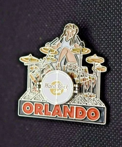 Hard Rock Cafe Orlando Pin Memo Tour Batteria Edizione Limitata - Foto 1 di 3