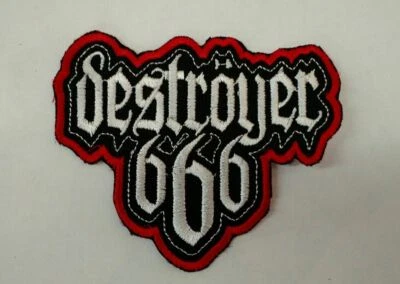 DESTROYER 666 Patch Embroidered Iron/Sew-on Black Metal Bathory Watain Beherit - Image 1 of 4