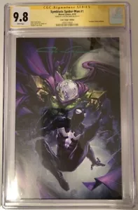 Cómics de Symbionte Spider Man #1 de Virgin Clayton Crain CGC SS 9,8 - Imagen 1 de 6