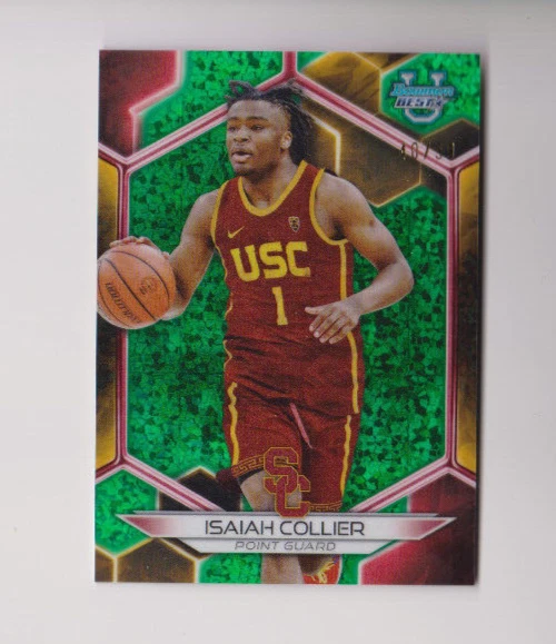 2023-24 Bowman U Best ISAIAH COLLIER Green Mini-Diamond Refractor 40/99 USC - Image 1 of 1