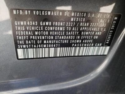 Conjunto de faro izquierdo usado se adapta a: Volkswagen Jetta gli Sdn 2014 halógeno izquierdo gr Foto 1 de 4